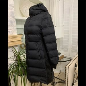 moncler sceptrum hooded puffer coat
